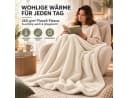 Komfortec Wohndecke Flauschige Kuscheldecke Ecru Oeko-TEX Bild 4