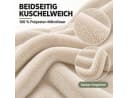 Komfortec Wohndecke Flauschige Kuscheldecke Ecru Oeko-TEX Bild 5