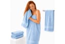 Komfortec Badetücher 2-tlg. 100% Baumwolle Hellblau Frottee 470 g/m² Bild 2