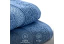 Komfortec Badetücher 2-tlg. 100% Baumwolle Hellblau Frottee 470 g/m² Bild 4