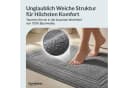 Komfortec Badematte 2er Set 100% Baumwolle Frottee Anthrazit Silber Bild 1