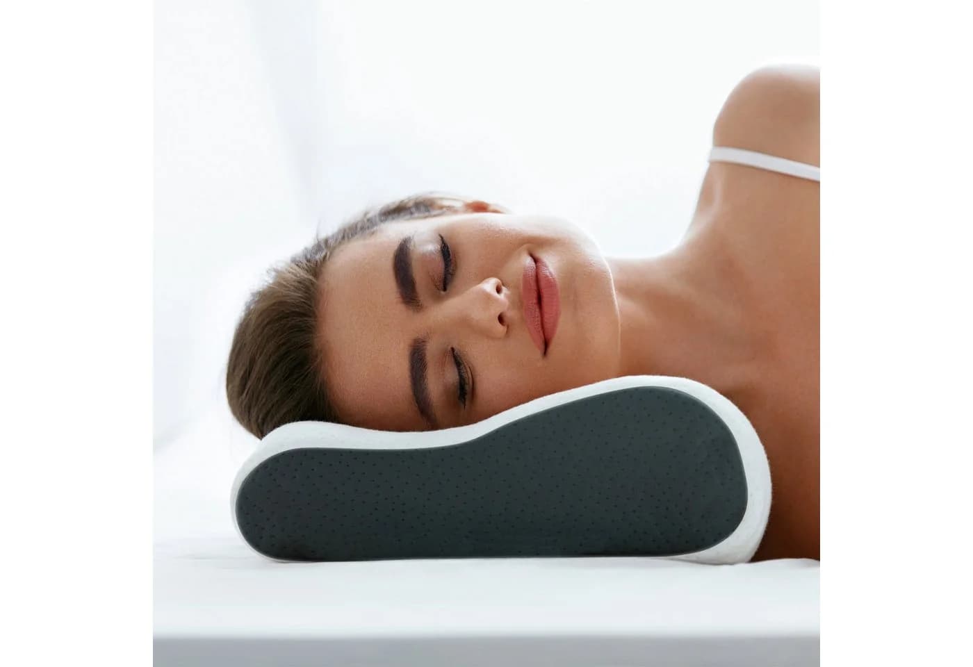 Komfortec Nackenstützkissen aus Memory Foam, Orthopädisches Kopfkissen, Visco-Memory Schaum - Bild 2