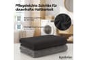 Komfortec Saunatuch 2-tlg. 100% Baumwolle Frottee XXL Schwarz/Anthrazit Bild 3