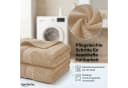 Komfortec Handtuch Set 8-tlg. 100% Baumwolle Frottee Beige/Bunt Bild 4