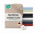 Komfortec Jersey Spannbettlaken, 100% Baumwolle, Rundum-Gummizug Bild 2