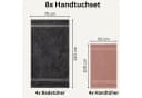 Komfortec Handtuch Set aus 100% Baumwolle, 4 Handtücher 50x100 cm und 4 Badetücher 70x140 cm, Frottee Bild 3