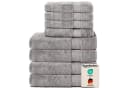 Komfortec Handtuch-Set 8-tlg. 100% Baumwolle Frottee Silber Bild 2