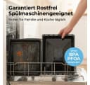 Komfortec Fettpfanne Emailliert Schwarz 46 cm Bild 4