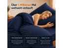 Komfortec Bettwäsche Premium 4-teilig Mikrofaser Blau Bild 1