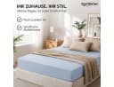 Komfortec Spannbettlaken Rot Mikrofaser Rundum-Gummizug Bild 1