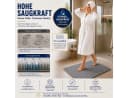 Komfortec 2er Badetuch Set 100% Baumwolle Grau 50x70 cm Bild 1