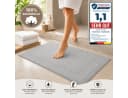 Komfortec 2er Badetuch Set 100% Baumwolle Grau 50x70 cm Bild 4