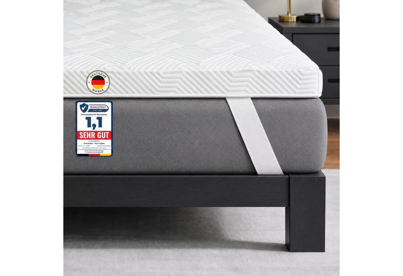 Komfortec Topper 5-Zonen Gel Matratzentopper H3/H4 7 cm Höhe - Bild 2