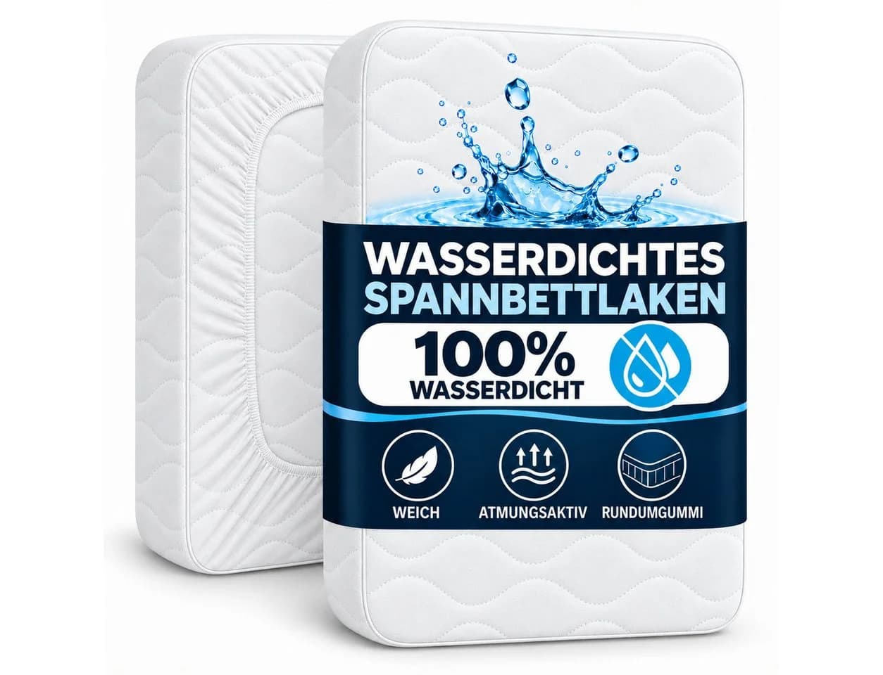 Komfortec Wasserdichter Matratzenschoner Weiß Mikrofaser - Bild 2