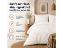 Komfortec Bettwäsche Premium 4-teilig Mikrofaser Weiß Bild 3