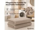 Komfortec Saunatuch 100x200 cm Taupe Frottee 100% Baumwolle Bild 3