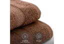Komfortec Handtuch Set 8-tlg. Braun 100% Baumwolle Frottee Bild 4