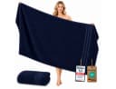 Komfortec Saunatuch XXL 100x200 cm Baumwolle Blau Frottee Bild 2