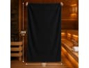Komfortec Saunatuch XXL Schwarz 100x200 cm Baumwolle Frottee Bild 5