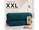 Komfortec Saunatuch 2er Set Petrol 80x200 XXL Frottee Bild 3