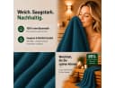 Komfortec Saunatuch 2er Set Petrol 80x200 XXL Frottee Bild 5