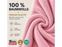 Komfortec Saunatuch 2er Set Violett 100% Baumwolle Frottee Bild 4