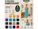 Komfortec Handtuch Set 8-tlg. 100% Baumwolle Blau Bild 1