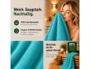 Komfortec Handtuch Set 8-tlg. 100% Baumwolle Blau Bild 3