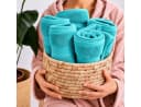 Komfortec Handtuch Set 8-tlg. 100% Baumwolle Blau Bild 4