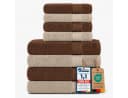 Komfortec Handtuch Set Premium 8-tlg. Beige/Braun Frottee Bild 1