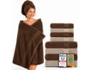 Komfortec Handtuch Set Premium 8-tlg. Beige/Braun Frottee Bild 2