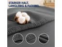 Komfortec Spannbettlaken Premium Jersey 100% Baumwolle Anthrazit Bild 3