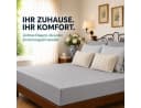 Komfortec Spannbettlaken Premium Jersey Grau Silber 100% Baumwolle Bild 1