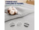 Komfortec Spannbettlaken Premium Jersey Grau Silber 100% Baumwolle Bild 3