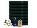 Komfortec Handtuch Set 8x Premium 50x100 cm Frottee 100% Baumwolle Grün Bild 2