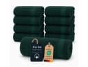 Komfortec Handtuch Set 8x Premium 50x100 cm Frottee 100% Baumwolle Grün Bild 3