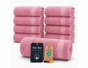 Komfortec Handtuch Set 8x Premium Rosa 100% Baumwolle Frottee Bild 3