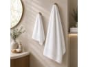 Komfortec Handtuch Set 8x Premium 50x100 cm Frottee 100% Baumwolle Weiß Bild 4