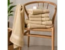 Komfortec Handtuch Set 4x Premium Badetuch Set Beige Frottee Bild 4