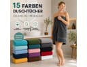 Komfortec Handtuch-Set 4-tlg. Dunkelgrün 100% Baumwolle Premium Frottee Bild 5