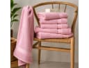 Komfortec Handtuch-Set 4-tlg. Rosa 100% Baumwolle Frottee Bild 4