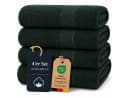 Komfortec Handtuch Set 4x 50x100 cm Grün 100% Baumwolle Premium Bild 2