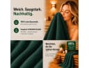 Komfortec Saunatuch 4er Set XXL 80x200 cm 100% Baumwolle Grün Bild 5