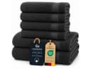 Komfortec Handtuch Set 6-tlg. Anthrazit 100% Baumwolle Frottee Bild 2