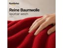 Komfortec Handtuch Set 3er Set Rot 100% Baumwolle Frottee Bild 1