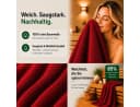 Komfortec Handtuch Set 3er Set Rot 100% Baumwolle Frottee Bild 3