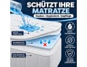 Komfortec Matratzenschoner weiß wasserdicht atmungsaktiv Mikrofaser Bild 1