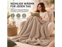 Komfortec Wohndecke Kuscheldecke Beige 260 g/m² Mikrofaser Bild 4
