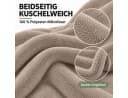 Komfortec Wohndecke Kuscheldecke Beige 260 g/m² Mikrofaser Bild 5