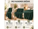 Komfortec Wohndecke Kuscheldecke Grün 260 g/m² Mikrofaser Bild 1